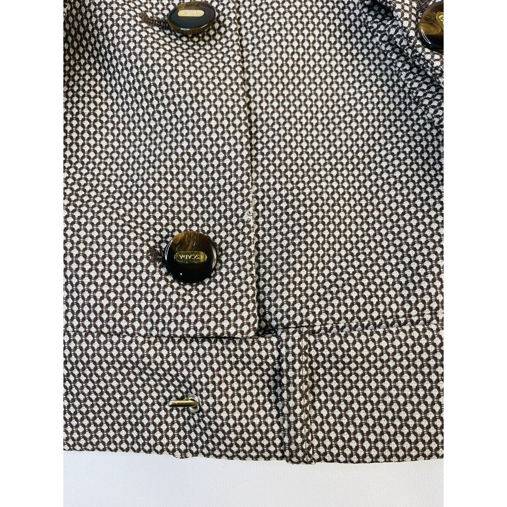 Escada Wool Button Front Collared Blazer Career J… - image 4